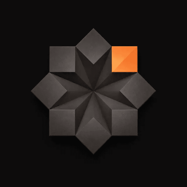 Zinc burst sculpture for multilingual templates